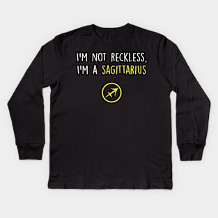 Sagittarius Funny Kids Long Sleeve T-Shirt